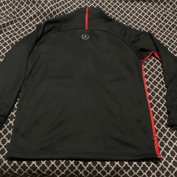 Jordan Mens Jumpman Warm Up Dri-Fit Track Jacket Size M Black Red Full Zip R14